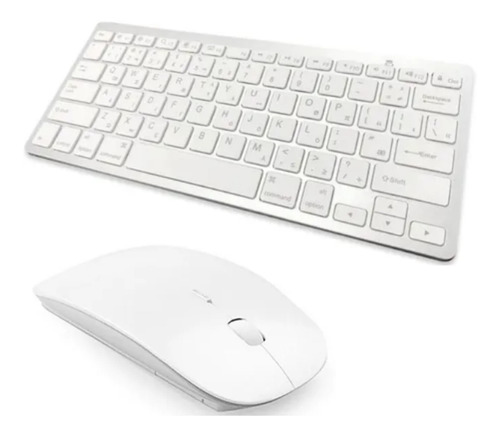 Kit Teclado E Mouse Bluetooth Wireless Sem Fio Padrão Apple