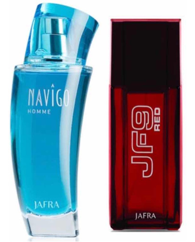 Jafra Navigo Homme + Jf9 Red Set Con Los Dos De 100 Mil C/u