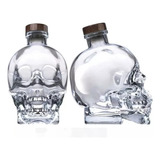 Licorera De Vidrio En Forma De Calavera 400 Ml