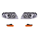 Cuartos + Faros 4 Piezas Depo P/ Volkswagen Passat 2002-2005