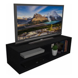 Rack Nicho Prateleira Preto Tv Dvd Cd Video Game 