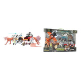 Playset Grande Animales 3 Modelos Con Figuras Y Vehiculos