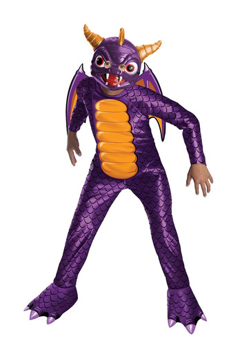 Disfraz Para Niño Spyro Skylanders Talla Medium Halloween 