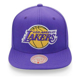 Gorra Mitchell & Ness Snapback Nba Lakers Violeta Js190783