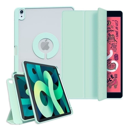 Funda Tablet Magnetica Generica Para iPad 7/8/9 10.2'' Color Verde