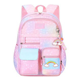 Mochila Mochila Niñas Mochila Escolar Escuela Primaria Niños Impermeable Arco Iris Arco Iris Kawaii Arco Iris Gran Capacidad