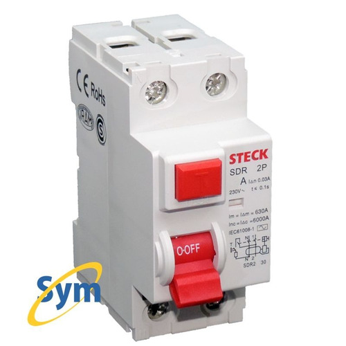 Disyuntor Diferencial 2 X 40a 30ma Steck | Symnet