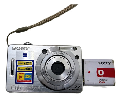 Câmera Digital Sony Dsc-w55 7.2 Mega Pixels