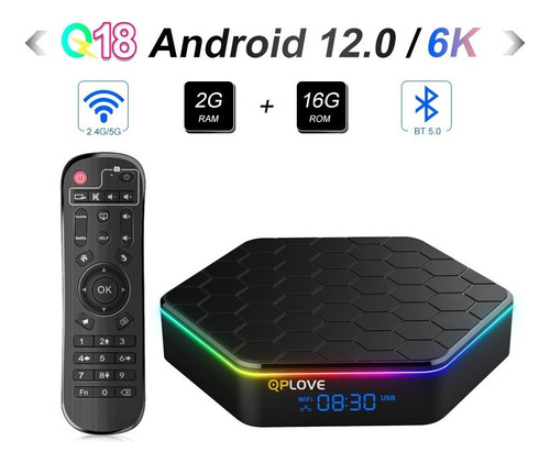 Caja De Tv Allwinner H618 Wifi6 1080p Android 12 De Doble Ba