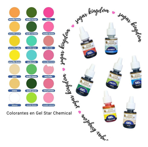 Colorantes En Gel Star Chemical 10gr