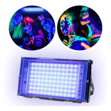 Reflector Led Multicolor 100w Uv Luz Negra Violeta Exterior