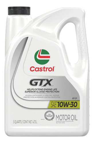 Garrafa De Aceite Gtx Castrol 10w-30