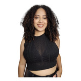 Cropped Plus Size Regata De Trico Tamanho Grande Promoção