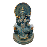 Ganesha Hindu Shiva Parvati Yoga Lottus Decorativa Estatueta