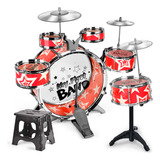 Set De Batería Cymbal Junior Drum Kit Pedal Jazz Beginners,