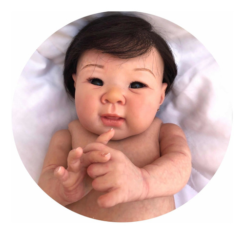 Bebê  Reborn Menina Japonesa Silicone Realista Promoção