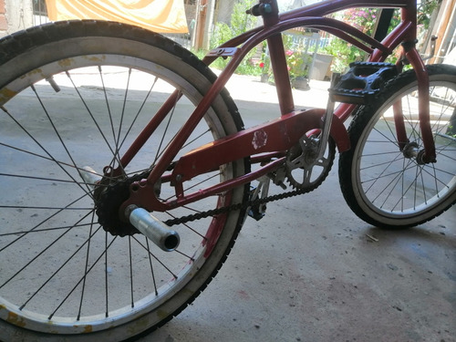 Bicicleta Playera Usada Roja Rodado 20 Dos Accesorios