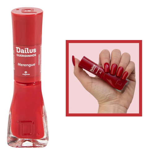 Esmalte Dailus Queridinhos Merengue Vermelho Cremoso 8ml