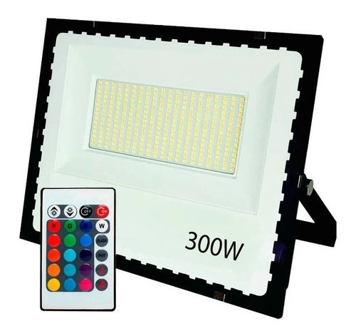 Refletor Led Colorido 300w Ip66 Bivolt + Controle Sem Fio