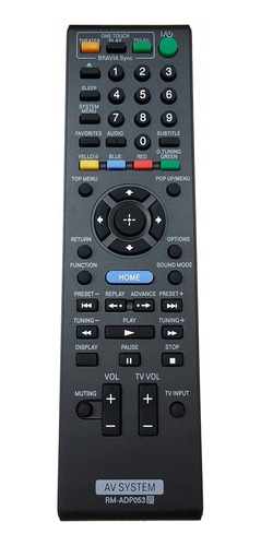 Control Remoto Para Sony Av System Dvd Audio Home Theater Fr