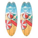 Surf Tablas Decorativas, Mxswv-002, 2pzas, 16x45cm, Madera,