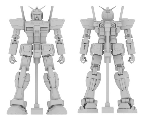 Gundam Rx-78 Rg Articulado Archivos Stl Para Impresión 3d