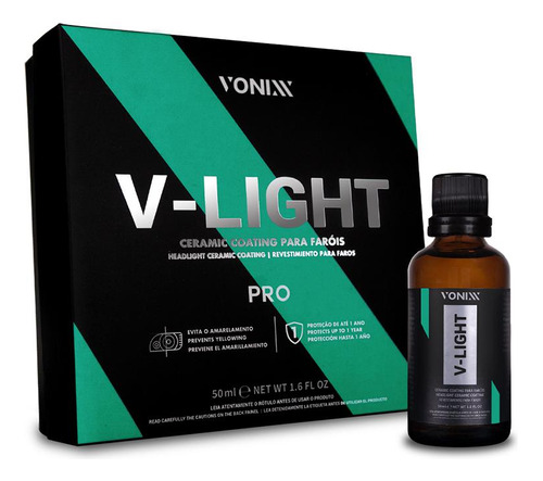V-light Vonixx - Ceramic Coating Vitrificador De Faróis