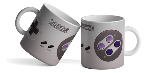 Taza De Ceramica Aaa Super Nintengo Snes Gamer Jostick Mando