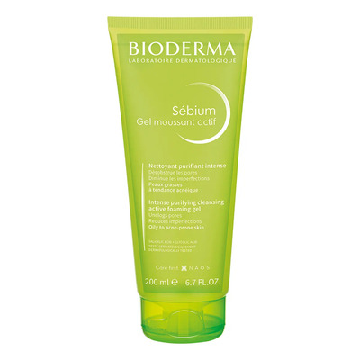 Bioderma Sébium Gel Moussant Actif Antiacné, Piel Mixta a Grasa, 200 ml | Envío gratis