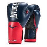 Luva De Boxe Muay Thai Everlast Pro Style V2 Azul E Vermelha