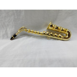 Mini Instrumento Musical De Colección De Metal Saxofon