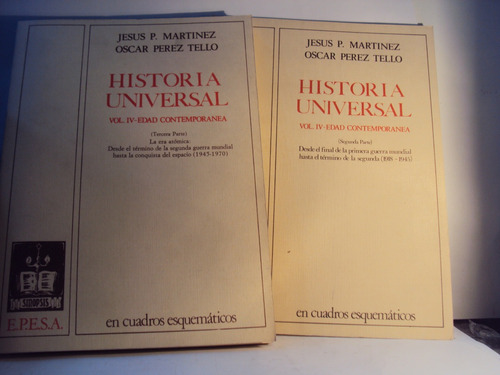 Historia Universal Jesus Martinez Perez Tello 2 Tomos