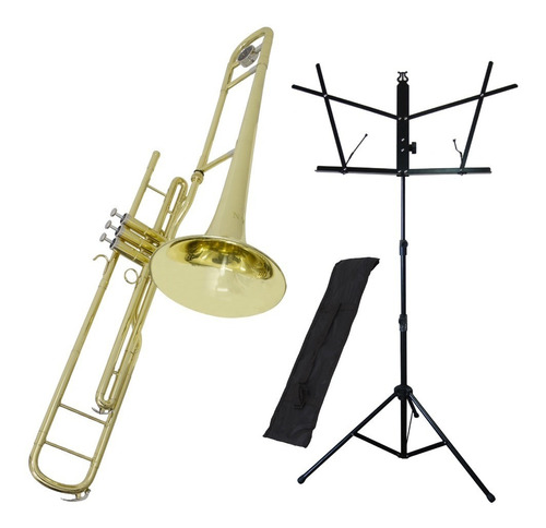 Kit Trombone De Pisto Tenor Tb 200pd New York + Estante S1