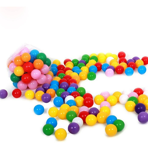 Pack 50 Pelotas Plásticas Para Piscina Colores Surtidos