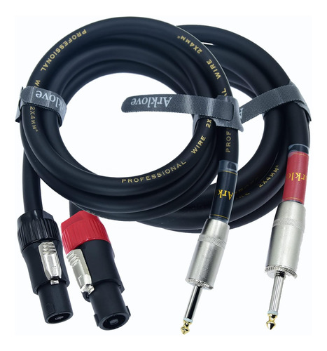 Speak On 2 Cables De Bocina Profesional Speakon A Pulgadas 