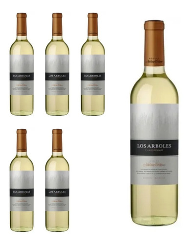 Vinos Los Arboles Chardonnay X 750cc. Caja 6 Botellas