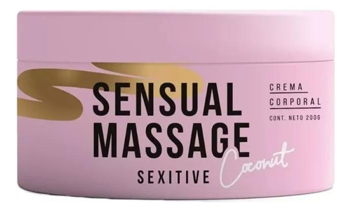 Crema Masajes Sexitive Sensual Massage Coconut