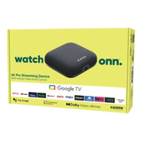 Onn 4k Pro Google Tv 2024 Color Negro Tipo De Control Remoto De Voz