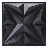 Mix3d Art 3d Wall Panel 12''x12'' Black Star Textured Pvc Wa
