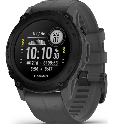 Reloj Smartwatch Descent G1 Garmin Buceo Multideporte Gps Color Del Bisel Gris Oscuro