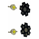 2 Luz Led 1w Alta Potencia + 2 Disipador De Calor