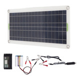 Batería De Panel Solar 12v 30w Kit Portátil 220w Inversor