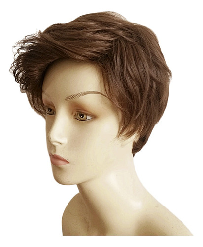 2024 Cabello Castaño Corto Corto For Hombres Niños