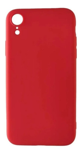 Carcasa Para iPhone XR Slim Marca Cofolk + Mica Vidrio Color Roja