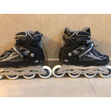 Rollers Profesionales Extensible Scooter Italy Aluminio Nero