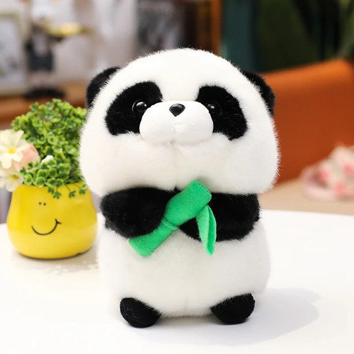 Peluche Panda Con Bamboo Kawaii (18 Cms)