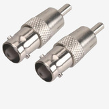 2 Conectores Adaptador Bnc Para Cable Coaxial Rg59/rg6