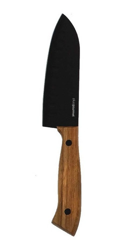 Cuchillo Cocina Acero/cerámica Con Mango De Madera 12.5cm 