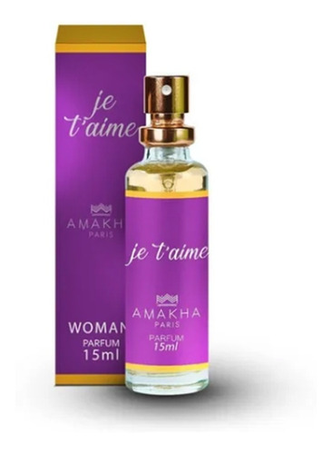 Perfume Feminino Je T'aime Amakha Paris 15ml Bolsa Ou Bolso