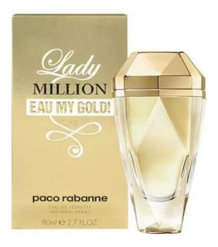Perfume Lady Million Eau My Gold! - Paco Rabanne Eau De Toilette 80ml